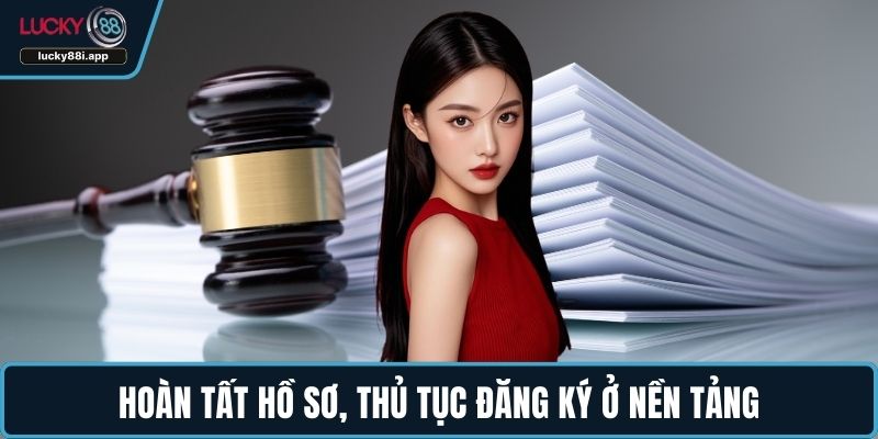 Hoàn tất hồ sơ, thủ tục đăng ký ở nền tảng